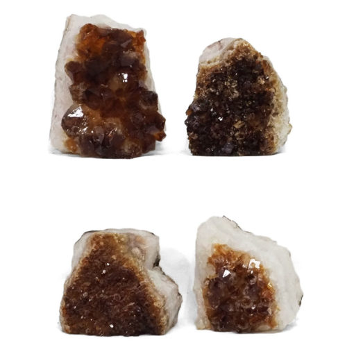 1.71kg Citrine Crystal Geode Specimen Set 4 Pieces DR401 | Himalayan Salt Factory