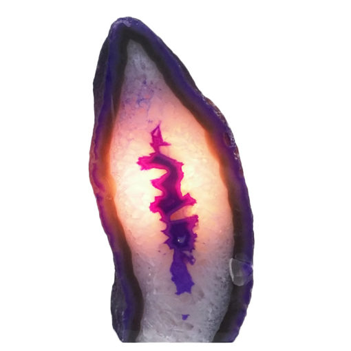 2.16kg Purple Agate Crystal Lamp J2024 | Himalayan Salt Factory