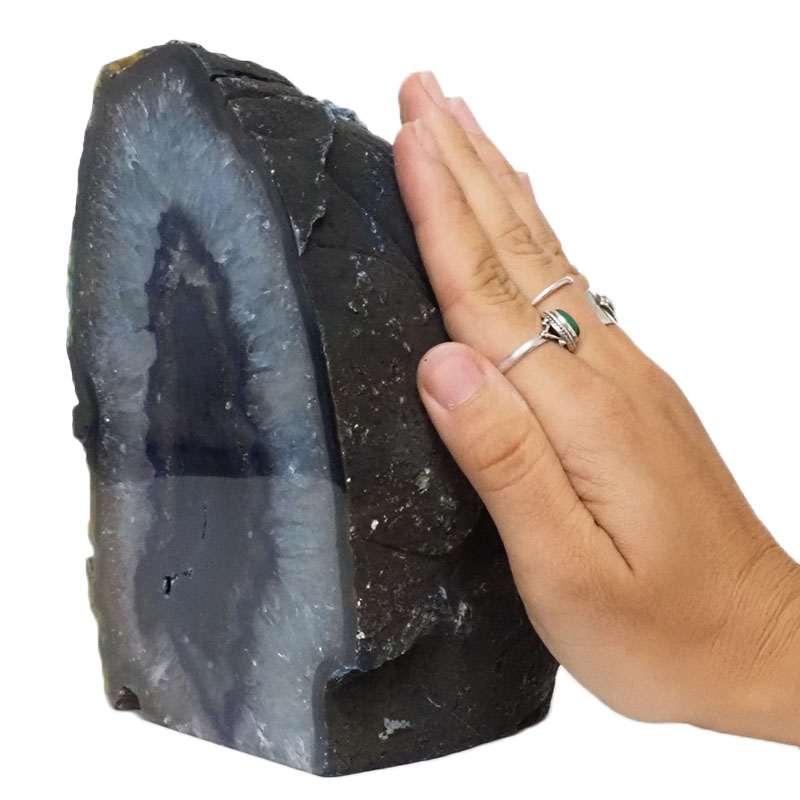 2.47kg Blue Agate Crystal Lamp J2034 5 2.47kg Blue Agate Crystal Lamp J2034 | Himalayan Salt Factory