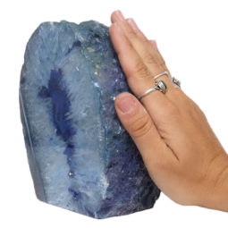2.70kg Blue Agate Crystal Lamp J2037 | Himalayan Salt Factory