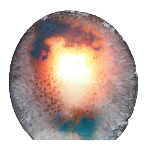 2.33kg Teal Agate Crystal Lamp L299 | Himalayan Salt Factory