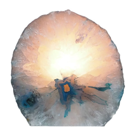 2.30kg Teal Agate Crystal Lamp L301 | Himalayan Salt Factory