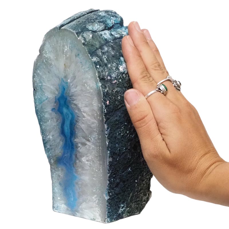 2.53kg Teal Agate Crystal Lamp L303 5 2.53kg Teal Agate Crystal Lamp L303 | Himalayan Salt Factory