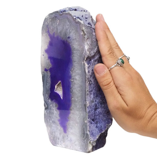 1.85kg Purple Agate Crystal Lamp L314 | Himalayan Salt Factory