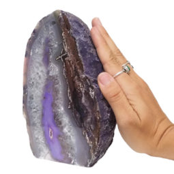 1.98kg Purple Agate Crystal Lamp L316 | Himalayan Salt Factory