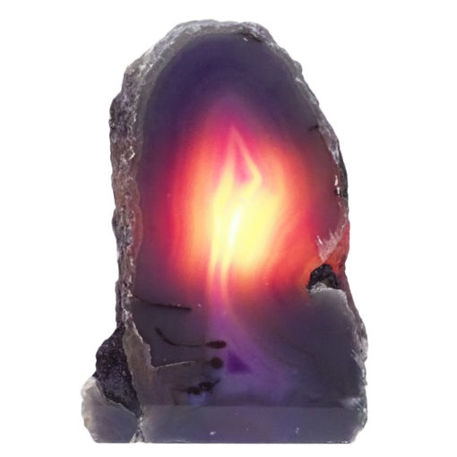 2.07kg Purple Agate Crystal Lamp L318 | Himalayan Salt Factory