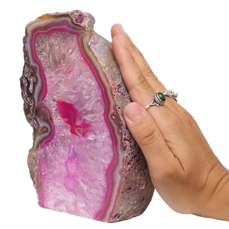 2.48kg Pink Agate Crystal Lamp L320 5 2.48kg Pink Agate Crystal Lamp L320 | Himalayan Salt Factory