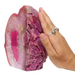 1.74kg Pink Agate Crystal Lamp L322 | Himalayan Salt Factory