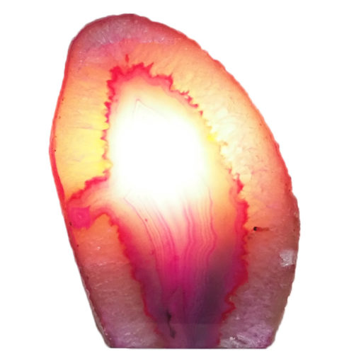 1.79kg Pink Agate Crystal Lamp L330 | Himalayan Salt Factory
