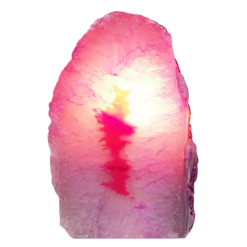 1.44kg Pink Agate Crystal Lamp L335 4 1.44kg Pink Agate Crystal Lamp L335 | Himalayan Salt Factory