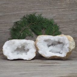 4.79kg Natural Calcite Geode Pair N1981 | Himalayan Salt Factory