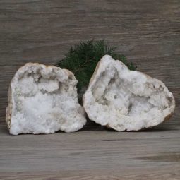 5.83kg Natural Calcite Geode Pair N1984 | Himalayan Salt Factory