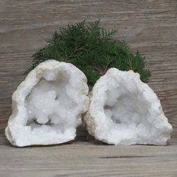 4.87kg Natural Calcite Geode Pair N1987 | Himalayan Salt Factory