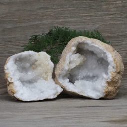 6.89kg Natural Calcite Geode Pair N1989 | Himalayan Salt Factory