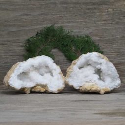5.25kg Natural Calcite Geode Pair N1991 | Himalayan Salt Factory