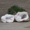 6.12kg Natural Calcite Geode Pair N1995 | Himalayan Salt Factory