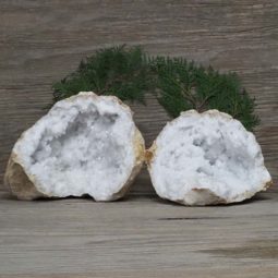 5.50kg Natural Calcite Geode Pair N1999 | Himalayan Salt Factory