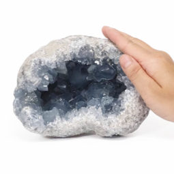 Celestite Druze Geode Specimen DS2326 | Himalayan Salt Factory