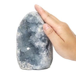 Celestite Druze Geode Specimen DS2330 | Himalayan Salt Factory