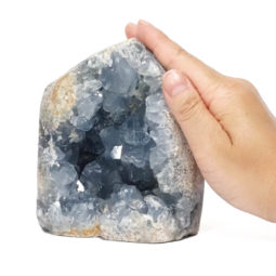 Celestite Druze Geode Specimen DS2333 | Himalayan Salt Factory
