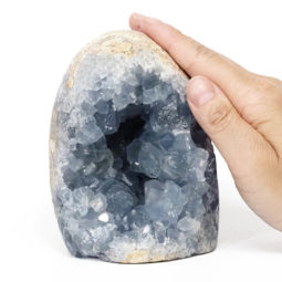 Celestite Druze Geode Specimen DS2335 | Himalayan Salt Factory