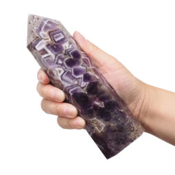 Chevron Amethyst Terminated Point DB549 | Himalayan Salt Factory