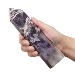 0.59kg Chevron Amethyst Terminated Point DB550 6 Chevron Amethyst Terminated Point DB550 | Himalayan Salt Factory
