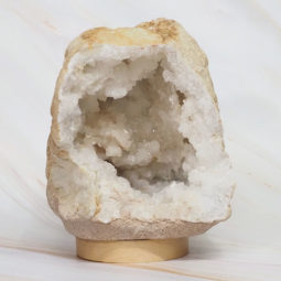 4.48kg Natural Calcite Geode Lamp with Large LED Light Base DB535 8 4.48kg Natural Calcite Geode Lamp with Large LED Light Base DB535 | Himalayan Salt Factory