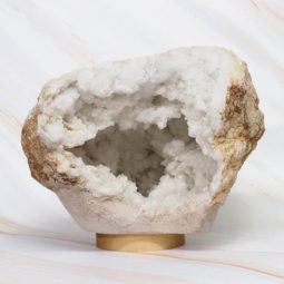6.82kg Natural Calcite Geode Lamp with Large LED Light Base DR403 8 6.82kg Natural Calcite Geode Lamp with Large LED Light Base DR403 | Himalayan Salt Factory