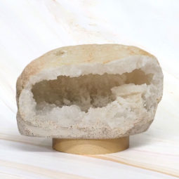 2.17kg Natural Calcite Geode Lamp with Large LED Light Base DR413 8 2.17kg Natural Calcite Geode Lamp with Large LED Light Base DR413 | Himalayan Salt Factory