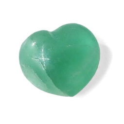 Green Fluorite Heart Stone - Mini | Himalayan Salt Factory