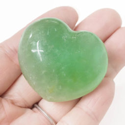Green Fluorite Heart Stone - Small | Himalayan Salt Factory