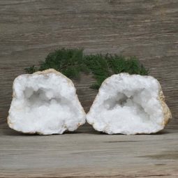 8.39kg Natural Calcite Geode Pair N2008 | Himalayan Salt Factory