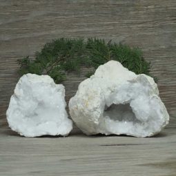 7.10kg Natural Calcite Geode Pair N2010 | Himalayan Salt Factory