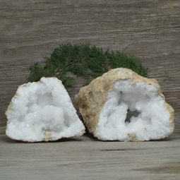 7.67kg Natural Calcite Geode Pair N2012 | Himalayan Salt Factory