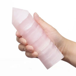 0.54kg Rose Calcite Terminated Point DB554 5 Rose Calcite Terminated Point DB554 | Himalayan Salt Factory