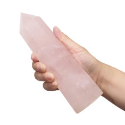 Rose Quartz Terminated Point DB552 | Himalayan Salt Factory