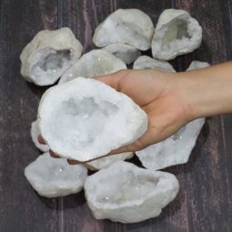 5kg Natural Calcite Geode Druze Pieces Parcel S1207 | Himalayan Salt Factory