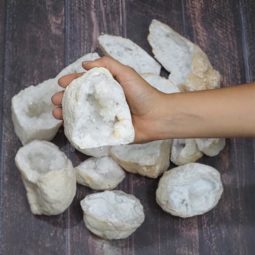 5kg Natural Calcite Geode Druze Pieces Parcel S1208 | Himalayan Salt Factory