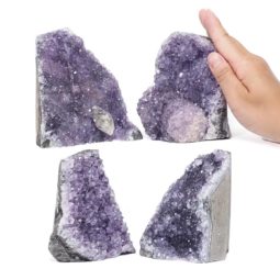 2.76kg Amethyst Crystal Geode Specimen Set 4 Pieces DR417 5 Amethyst Crystal Geode Specimen Set 4 Pieces DR417 | Himalayan Salt Factory