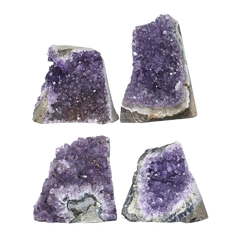 2.50kg Amethyst Crystal Geode Specimen Set 4 Pieces DR422 3 Amethyst Crystal Geode Specimen Set 4 Pieces DR422 | Himalayan Salt Factory