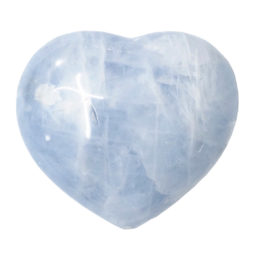 Blue Calcite Heart Stone DS2369 | Himalayan Salt Factory