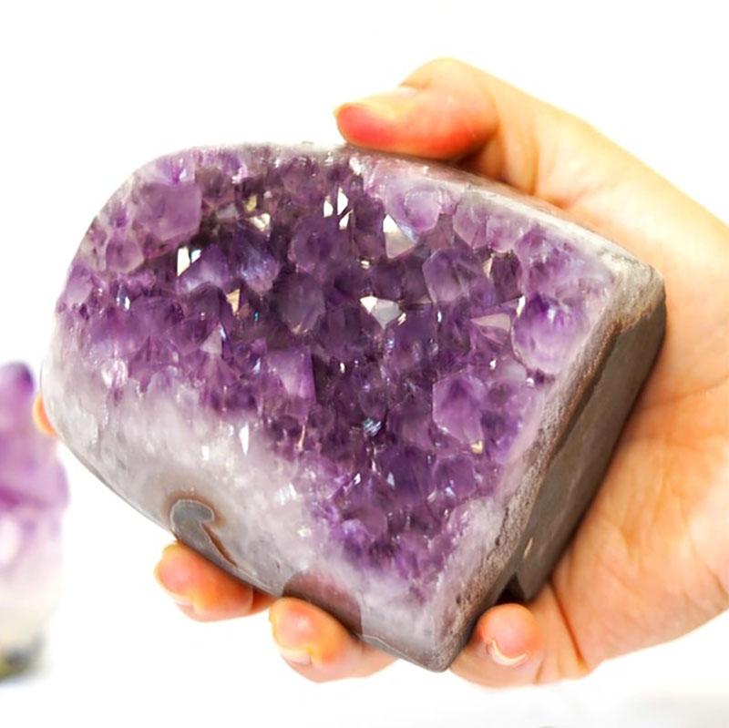 1.30kg Amethyst Crystal Geode Specimen Set 2 Pieces CF232 5 1.30kg Amethyst Crystal Geode Specimen Set 2 Pieces CF232 | Himalayan Salt Factory