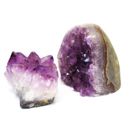1.30kg Amethyst Crystal Geode Specimen Set 2 Pieces CF232 7 1.30kg Amethyst Crystal Geode Specimen Set 2 Pieces CF232 | Himalayan Salt Factory