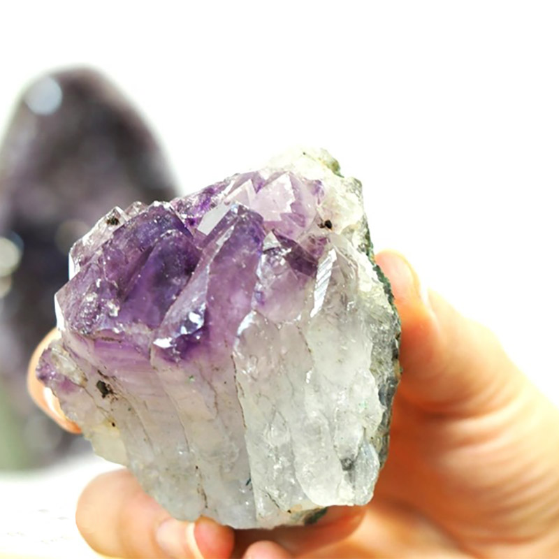 0.90kg Amethyst Crystal Geode Specimen Set 2 Pieces CF233 4 0.90kg Amethyst Crystal Geode Specimen Set 2 Pieces CF233 | Himalayan Salt Factory