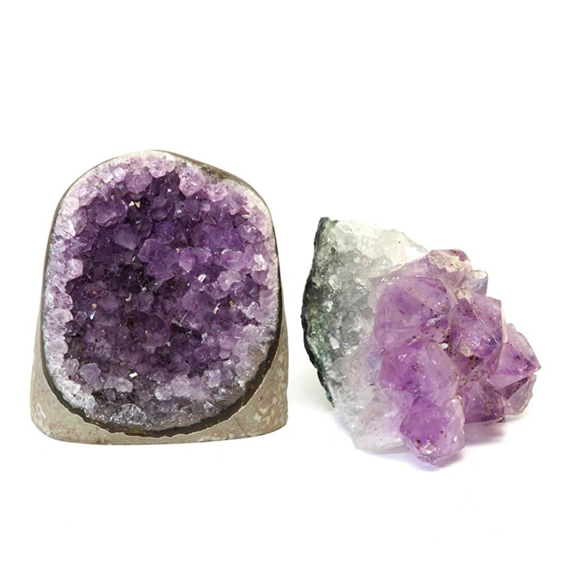 0.95kg Amethyst Crystal Geode Specimen Set 2 Pieces CF236 3 0.95kg Amethyst Crystal Geode Specimen Set 2 Pieces CF236 | Himalayan Salt Factory