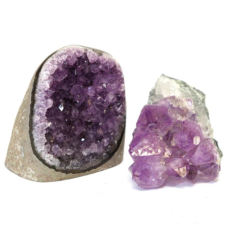 0.95kg Amethyst Crystal Geode Specimen Set 2 Pieces CF236 4 0.95kg Amethyst Crystal Geode Specimen Set 2 Pieces CF236 | Himalayan Salt Factory