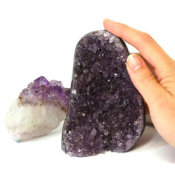 0.75kg Amethyst Crystal Geode Specimen Set 2 Pieces CF240 7 0.75kg Amethyst Crystal Geode Specimen Set 2 Pieces CF240 | Himalayan Salt Factory