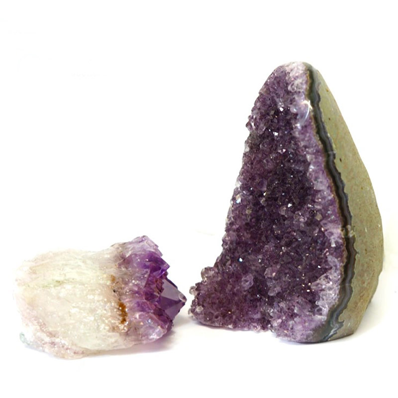 0.75kg Amethyst Crystal Geode Specimen Set 2 Pieces CF240 4 0.75kg Amethyst Crystal Geode Specimen Set 2 Pieces CF240 | Himalayan Salt Factory