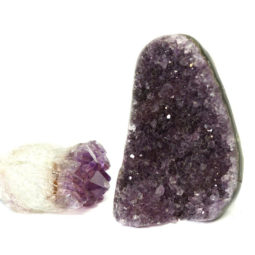 0.75kg Amethyst Crystal Geode Specimen Set 2 Pieces CF240 | Himalayan Salt Factory